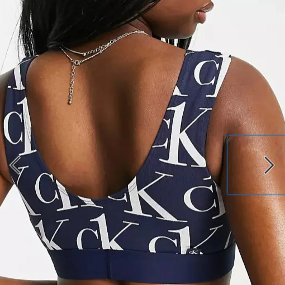 Calvin Klein CK One Plush Unlined Bralette Bra Women's - Picture 9 of 10